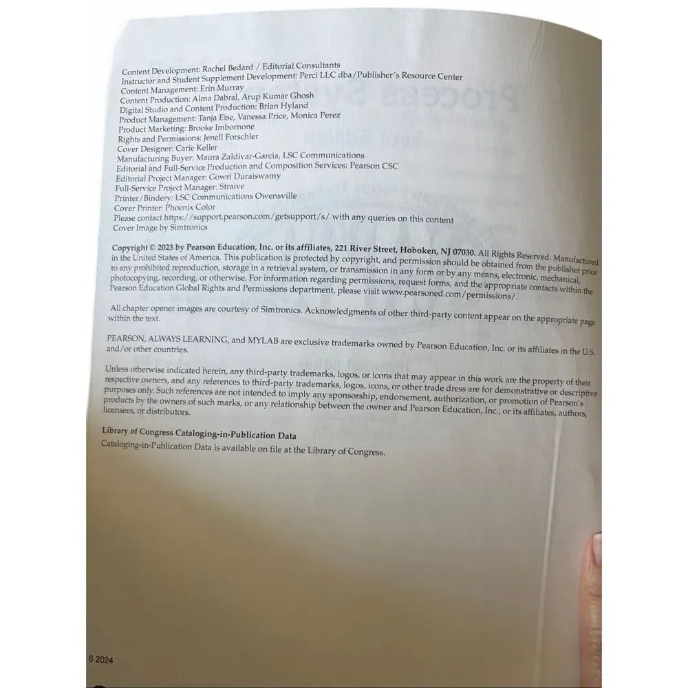 Process Systems Text Book by Pearson - NAPTA - by Gary Hicks